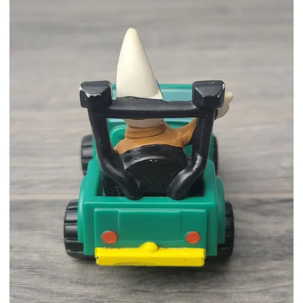 VTG 1988 McDonald's Mac Tonight Moon Man Green Plastic Jeep Happy Meal Toy
